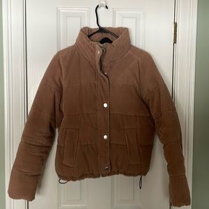 Hollister corduroy puffer jacket